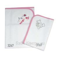 Baby Star Наматрасники непромокаемые Briodery pink R3267 Baby Star Наматрасники непромокаемые Briodery pink R3267