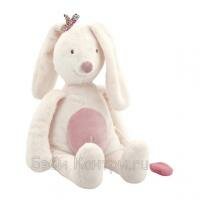 654041 R0 Игрушка мягкая Moulin Roty Зайка музыкальный с бантом 28см 654041 R0 Игрушка мягкая Moulin Roty Зайка музыкальный с бантом 28см